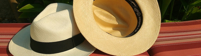 Genuine Ecuadorian Natural Panama Hat Handwoven in Ecuador Toquilla Palm Hat Fedora Hat Cuenca Style Ecuador Authentic