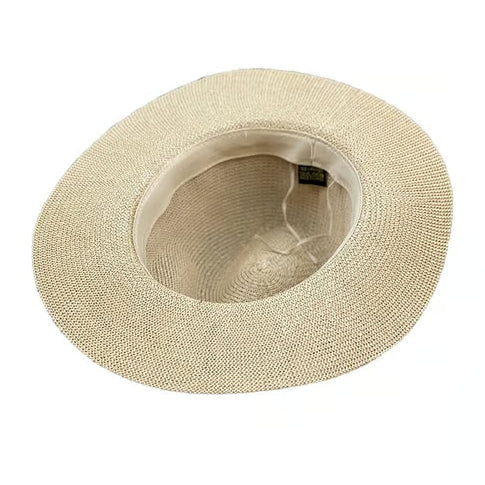 Can be rolls up for packing-Wide Brimmed Straw Hat