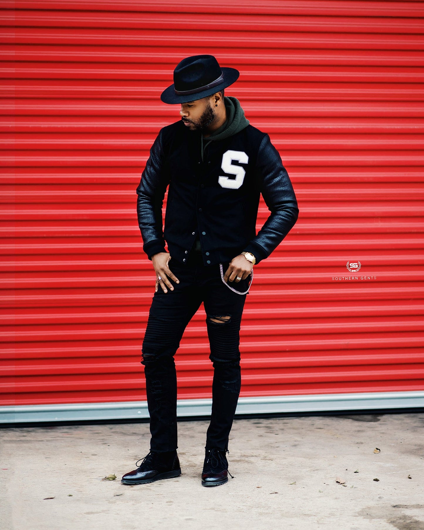 Geoffery Fedora Hat – Black