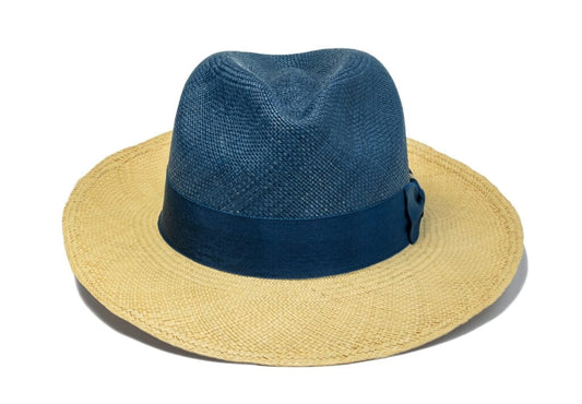 ORLEANS-Natural Blue-Handmade Panama Hats