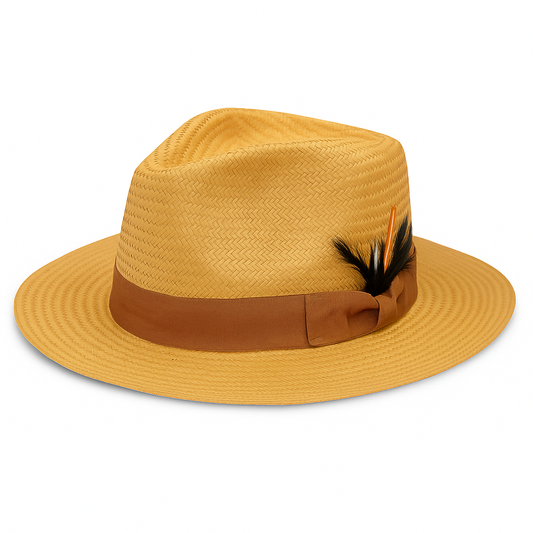 High-grade Feathers Straw Hat
