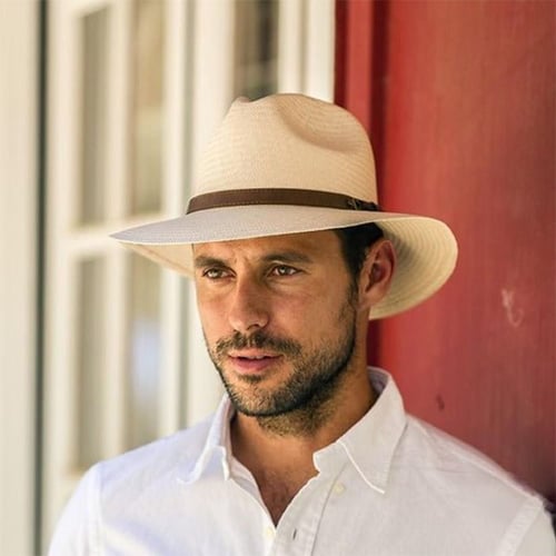 Can be rolls up for packing-Loreto Ecuador Straw Panama Hat - Paja Toquilla