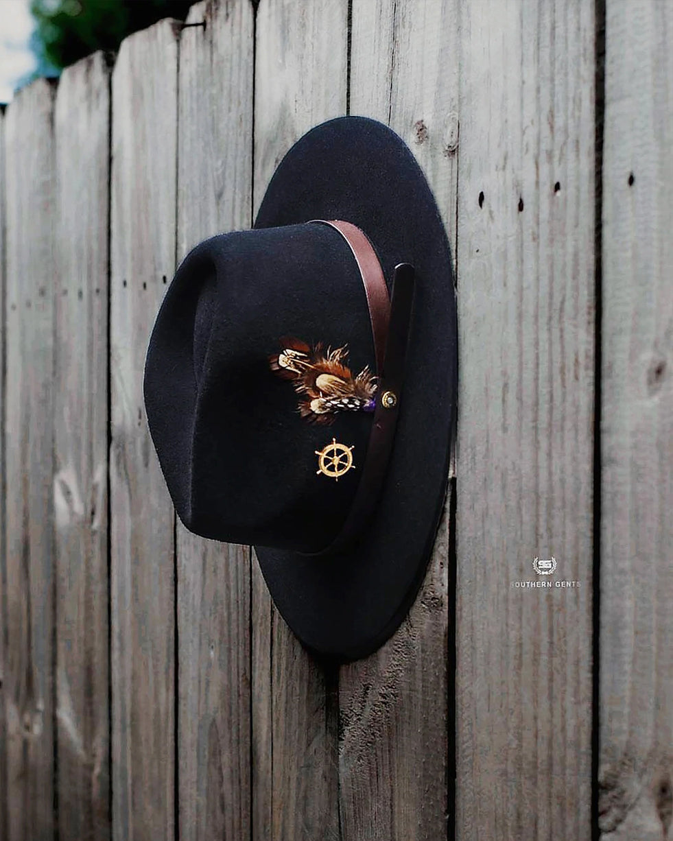 Geoffery Fedora Hat – Black