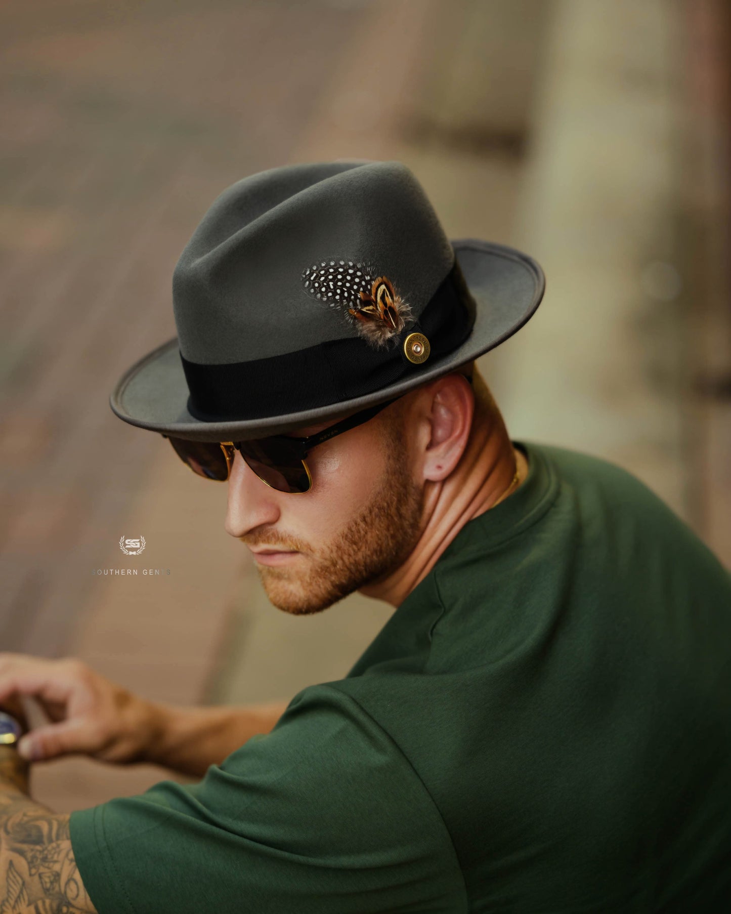 Trilby Fedora Hat – Grey