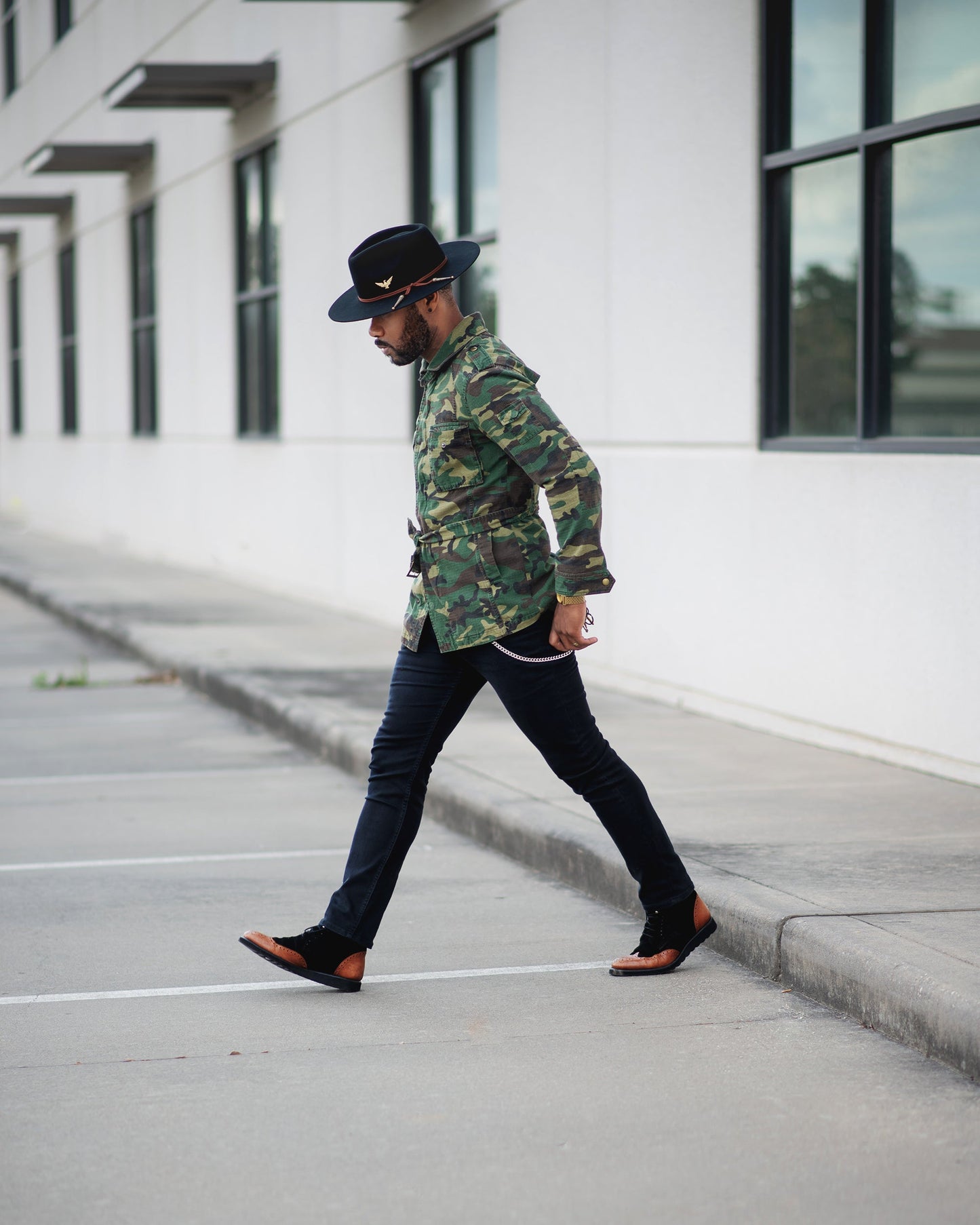 Lone Star Fedora Hat - Black