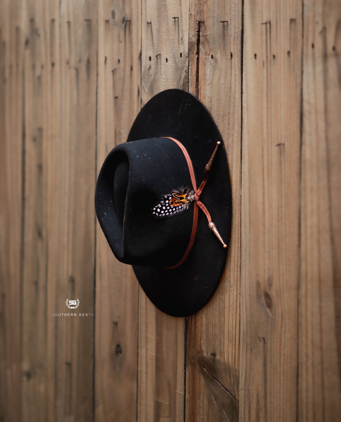 Lone Star Fedora Hat - Black