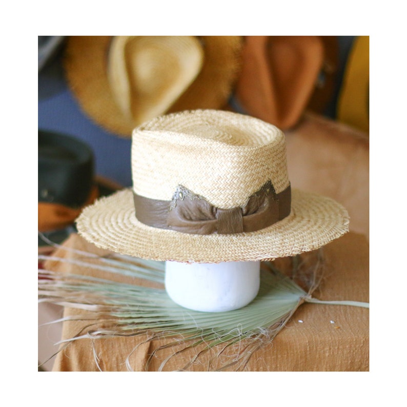 Raffia Straw Fedora - High-end customization