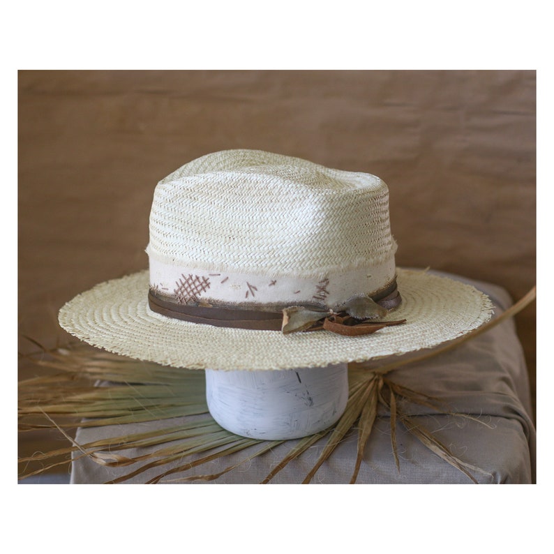 Premium Raffia Straw Hat Bespoke Summer Fedora