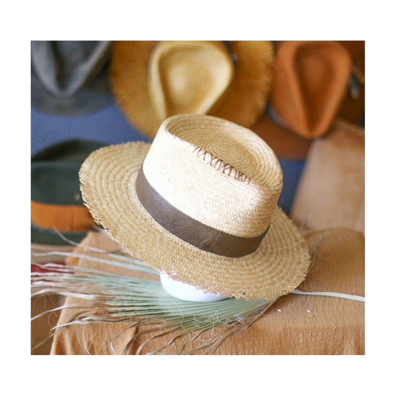 Raffia Straw Fedora - High-end customization