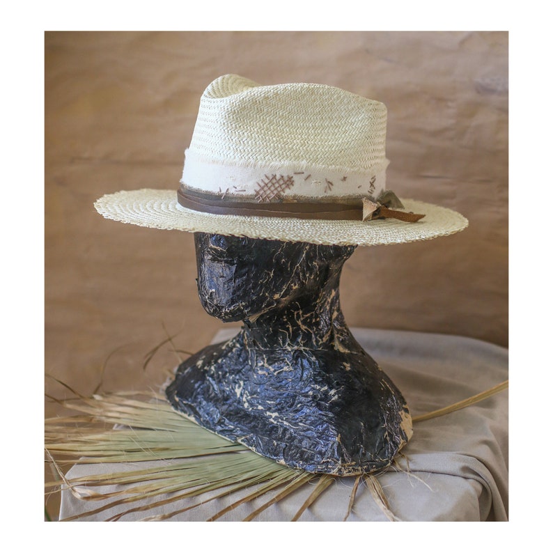 Premium Raffia Straw Hat Bespoke Summer Fedora