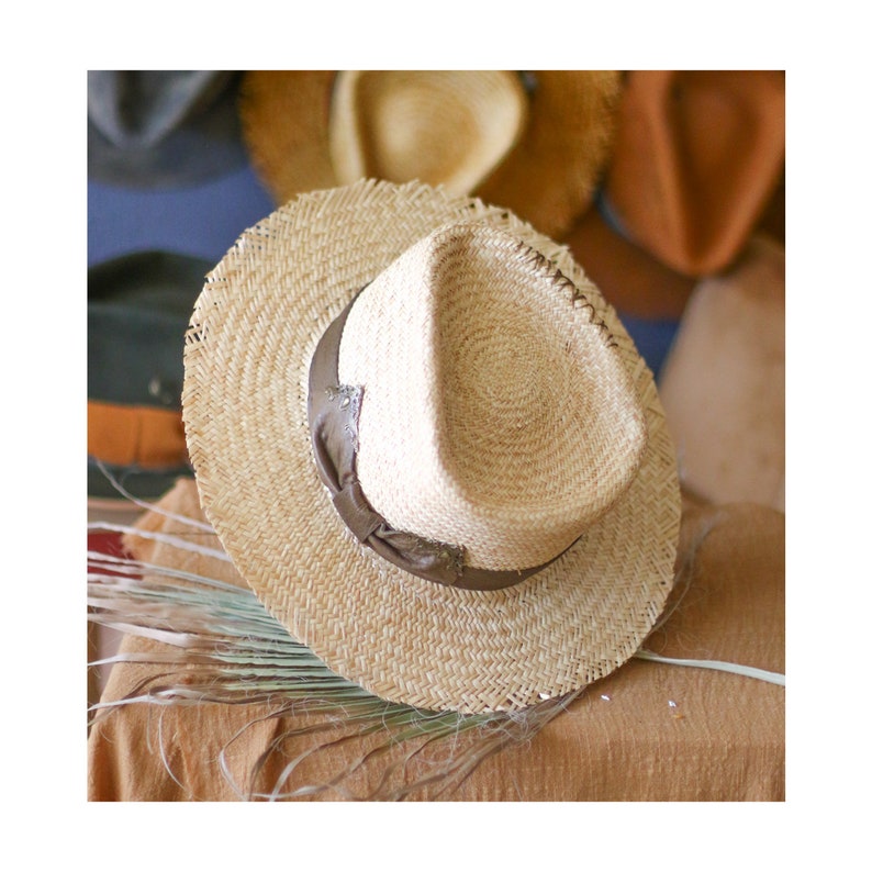 Raffia Straw Fedora - High-end customization