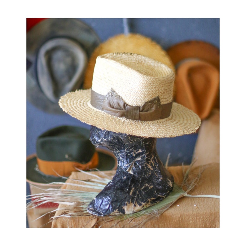 Raffia Straw Fedora - High-end customization