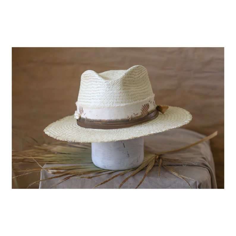 Premium Raffia Straw Hat Bespoke Summer Fedora