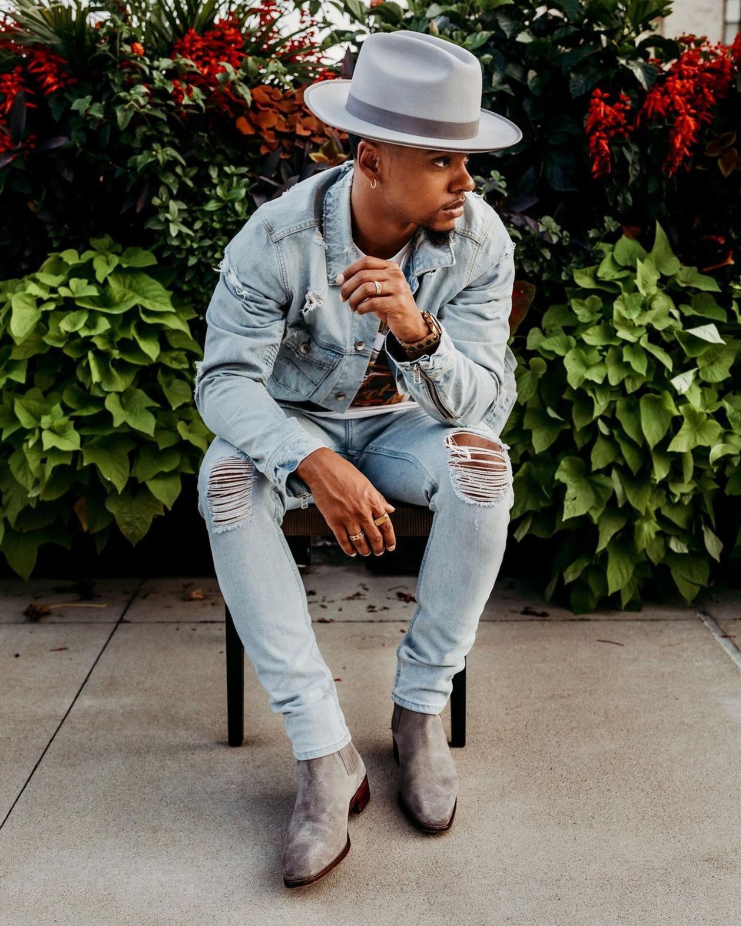 Miller Ranch Fedora Hat - Platinum