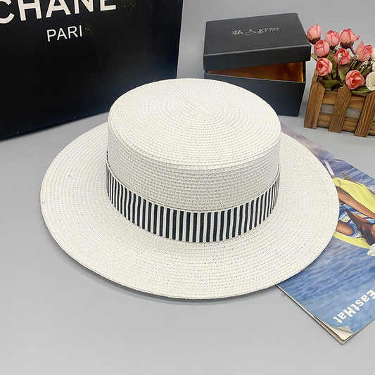 Densely Woven Wide Brim Straw Hat