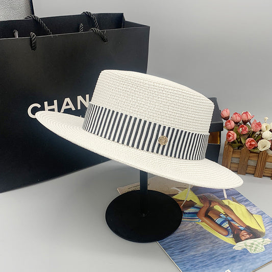 Densely Woven Wide Brim Straw Hat