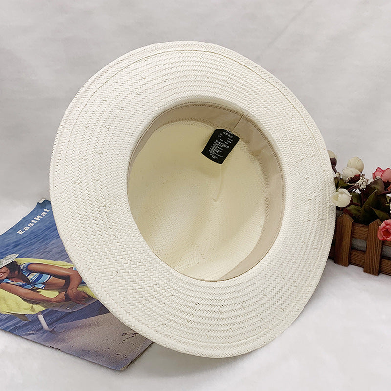 High-end Panama Feather Woven Straw Hat