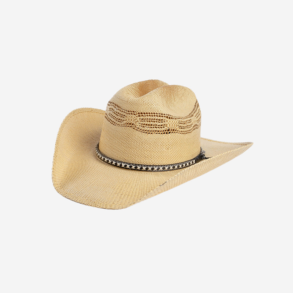 Roll-over Brim Stylish Straw Hat