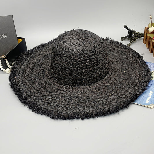 Natural Raffia Haute Couture Hat