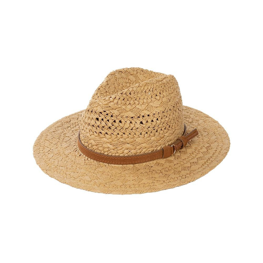 Fashionable Casual Hollow Pattern Wide Brim Straw Hat