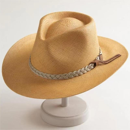 Hand-woven Fine Papyrus Jazz Straw Hat
