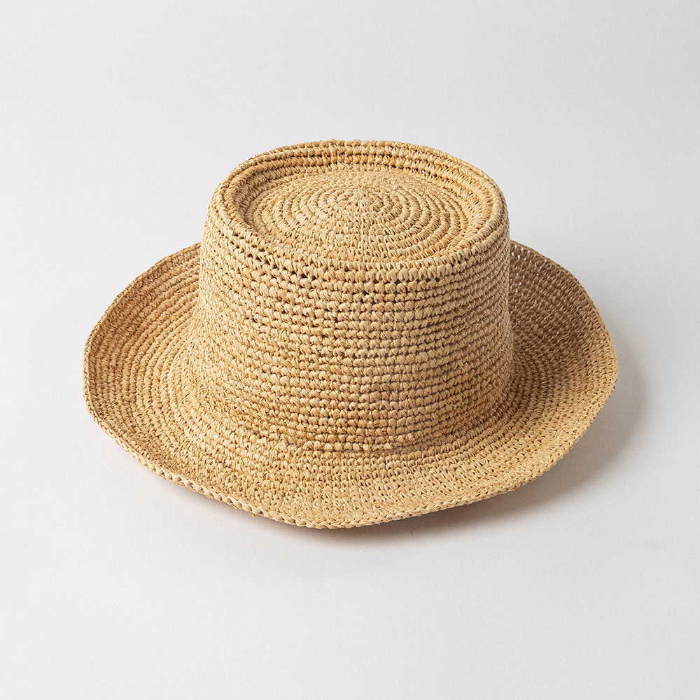 Handmade Crochet Raffia Bucket Hat