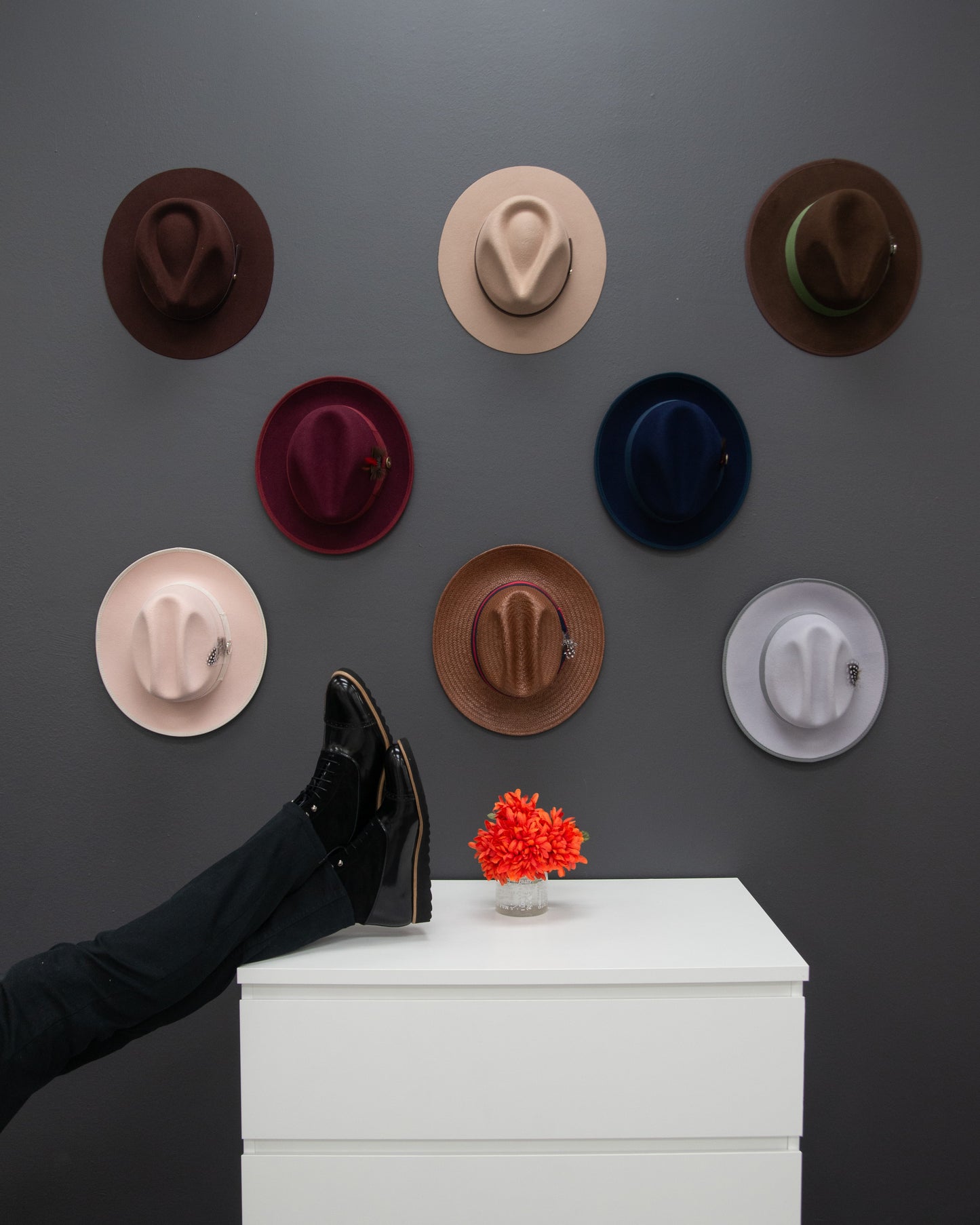 Trilby Fedora Hat – Black