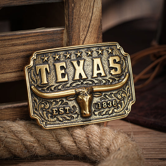 Texas Bullhead Belt Buckle