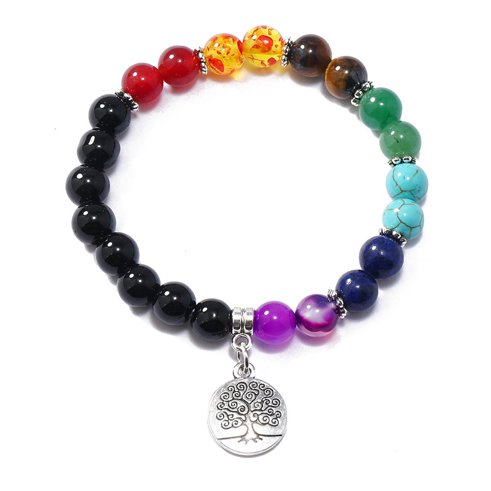 Tree of Life Star Agate Bracelet