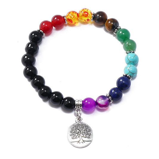 Tree of Life Star Agate Bracelet