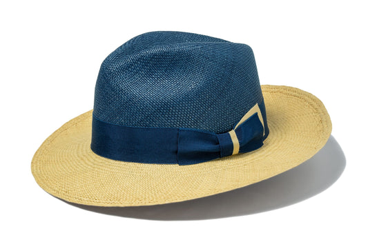 ORLEANS-Natural Blue-Handmade Panama Hats