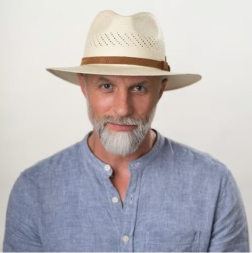 Riobam Air Panama Hat-Toquilla Straw-Nature