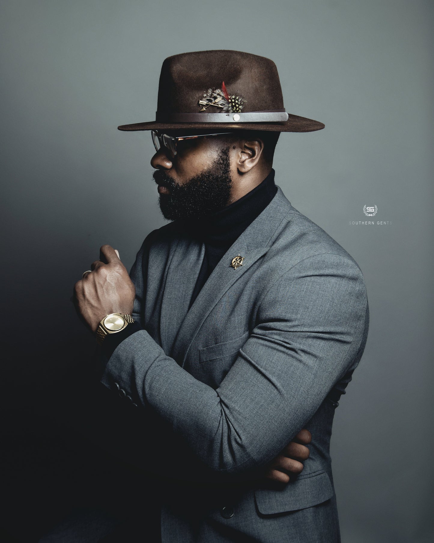 Geoffery Fedora Hat – Brown
