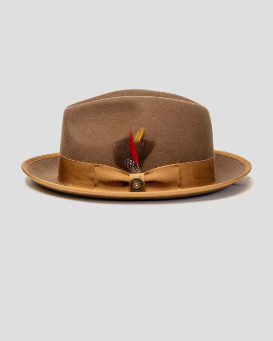 Trilby Fedora Hat – Brown