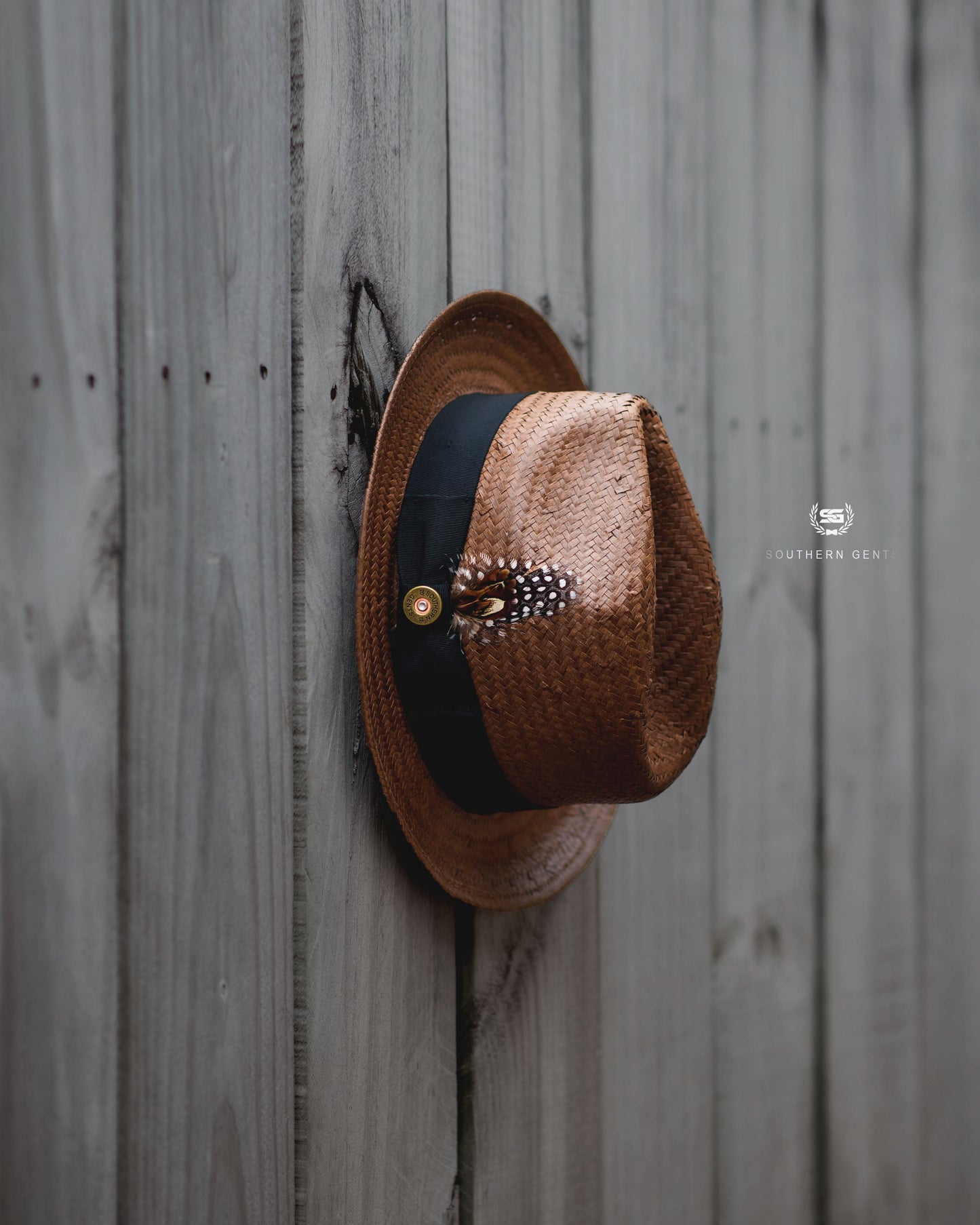 Straw Trilby Fedora Hat – Coffee