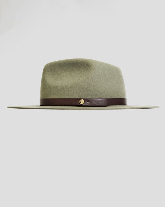 Geoffery Fedora Hat – Olive Green