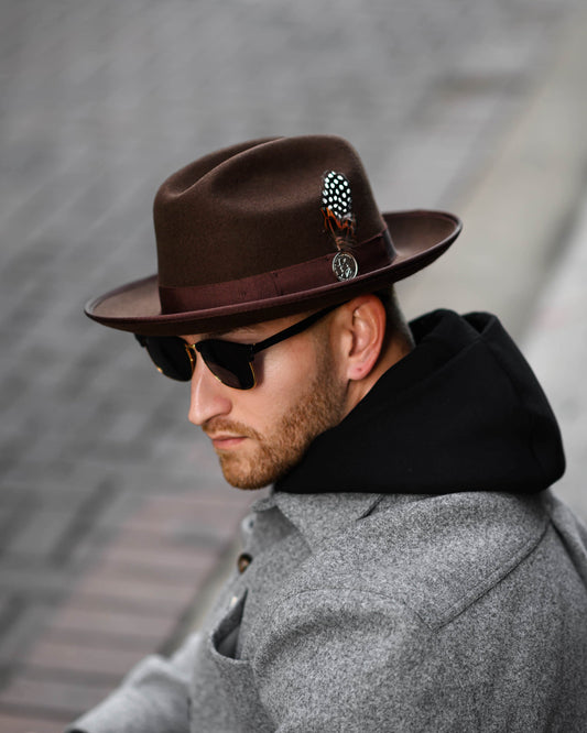 Miller Ranch Fedora Hat - Chocolate
