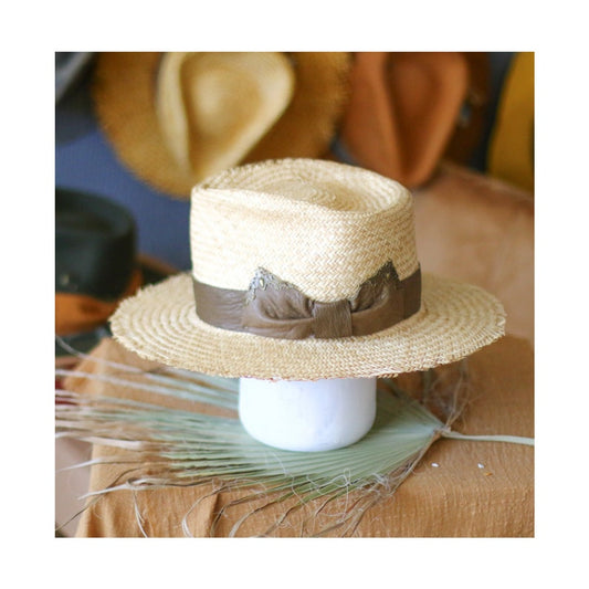 Raffia Straw Fedora - High-end customization