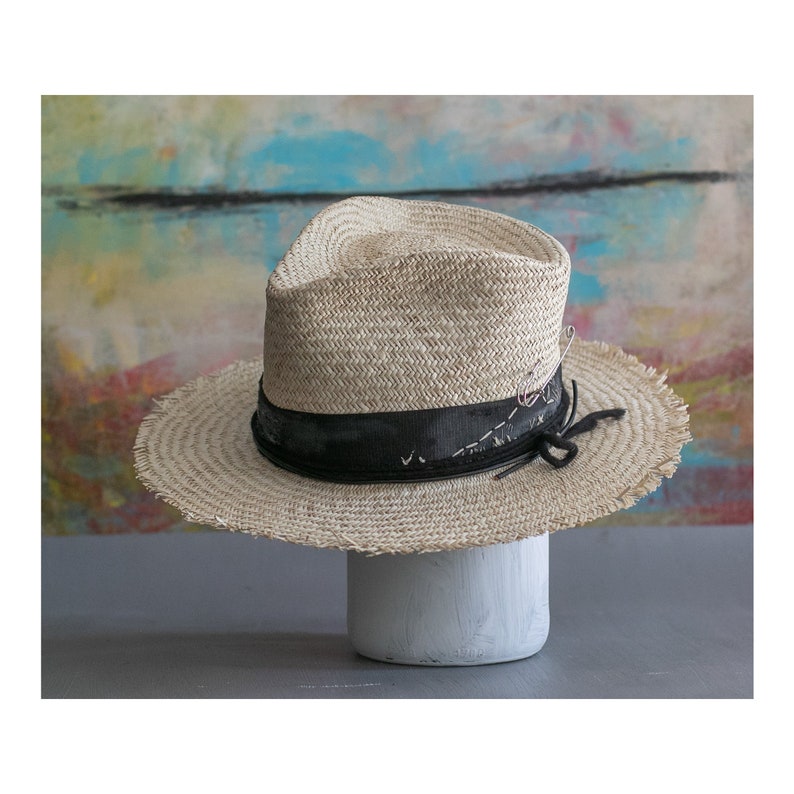 Raffia Straw Fedora - Broken Feeling High-end Customization