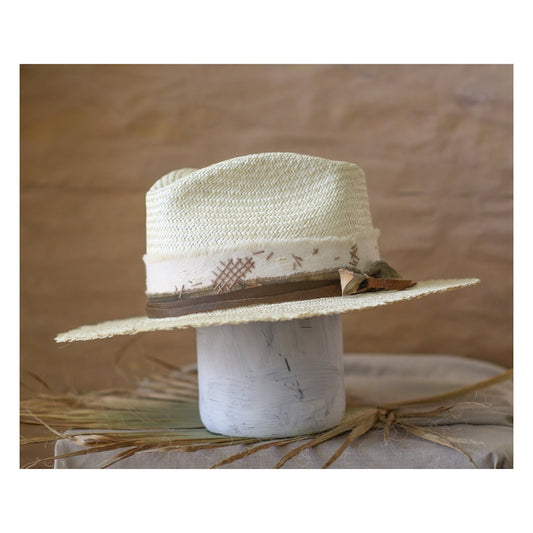 Premium Raffia Straw Hat Bespoke Summer Fedora