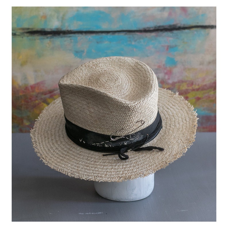 Raffia Straw Fedora - Broken Feeling High-end Customization
