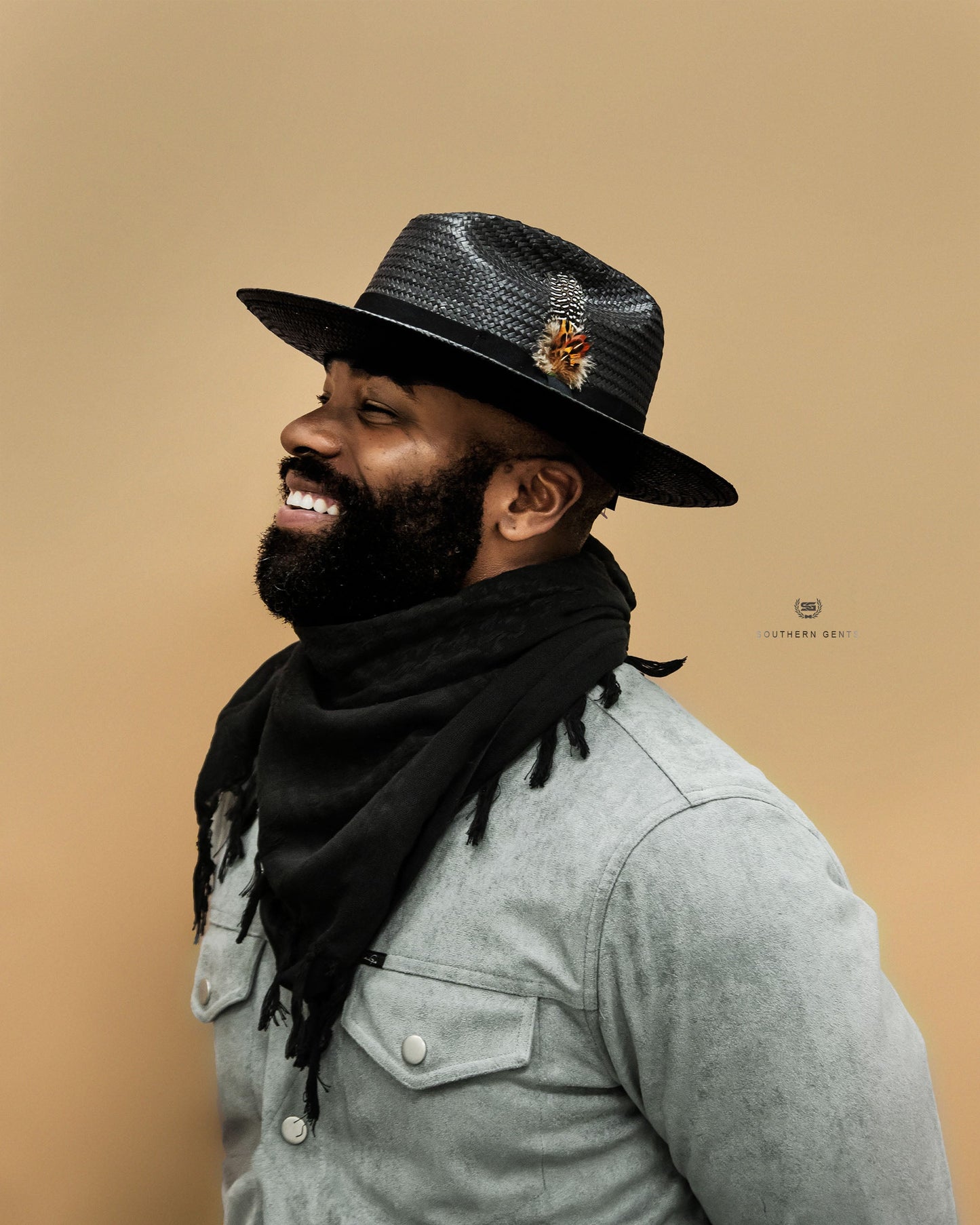 Miller Ranch Straw Fedora Hat - Ebony