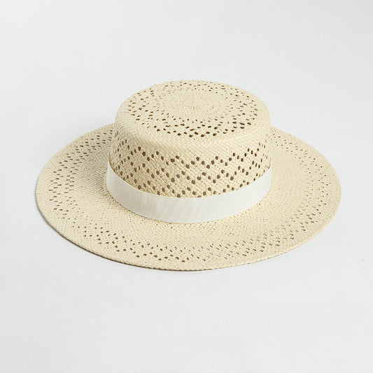Hollow Hand-woven Straw Hat