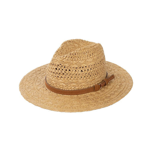 Fashionable Casual Hollow Pattern Wide Brim Straw Hat