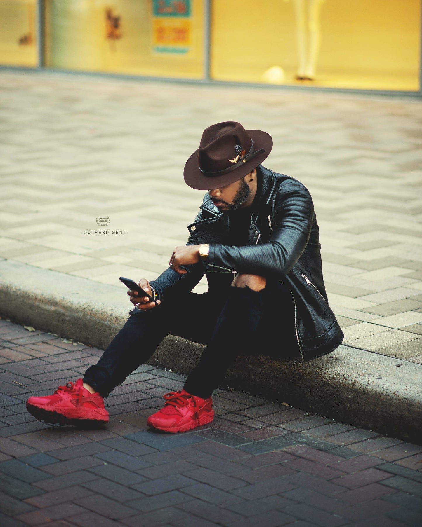 Geoffery Fedora Hat – Brown