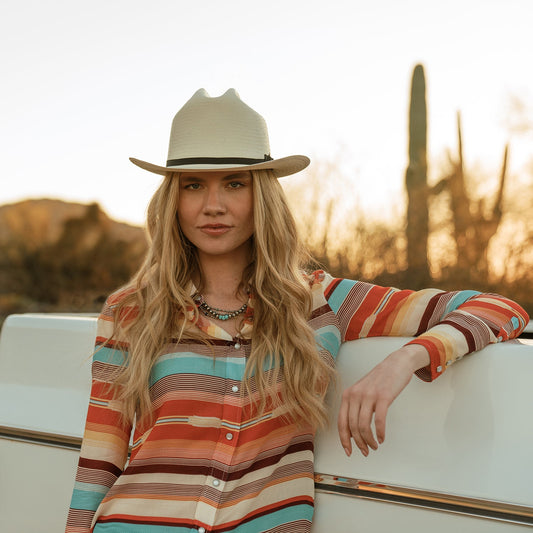 Open Road 6X Straw Cowboy Hat