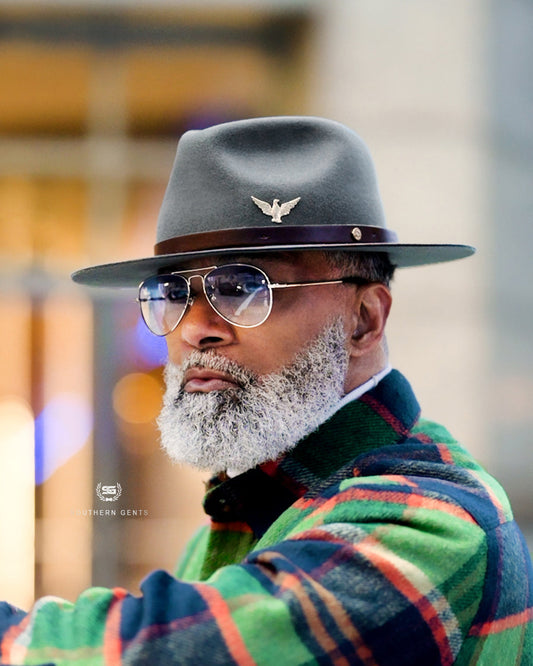 Geoffery Fedora Hat – Dark Grey