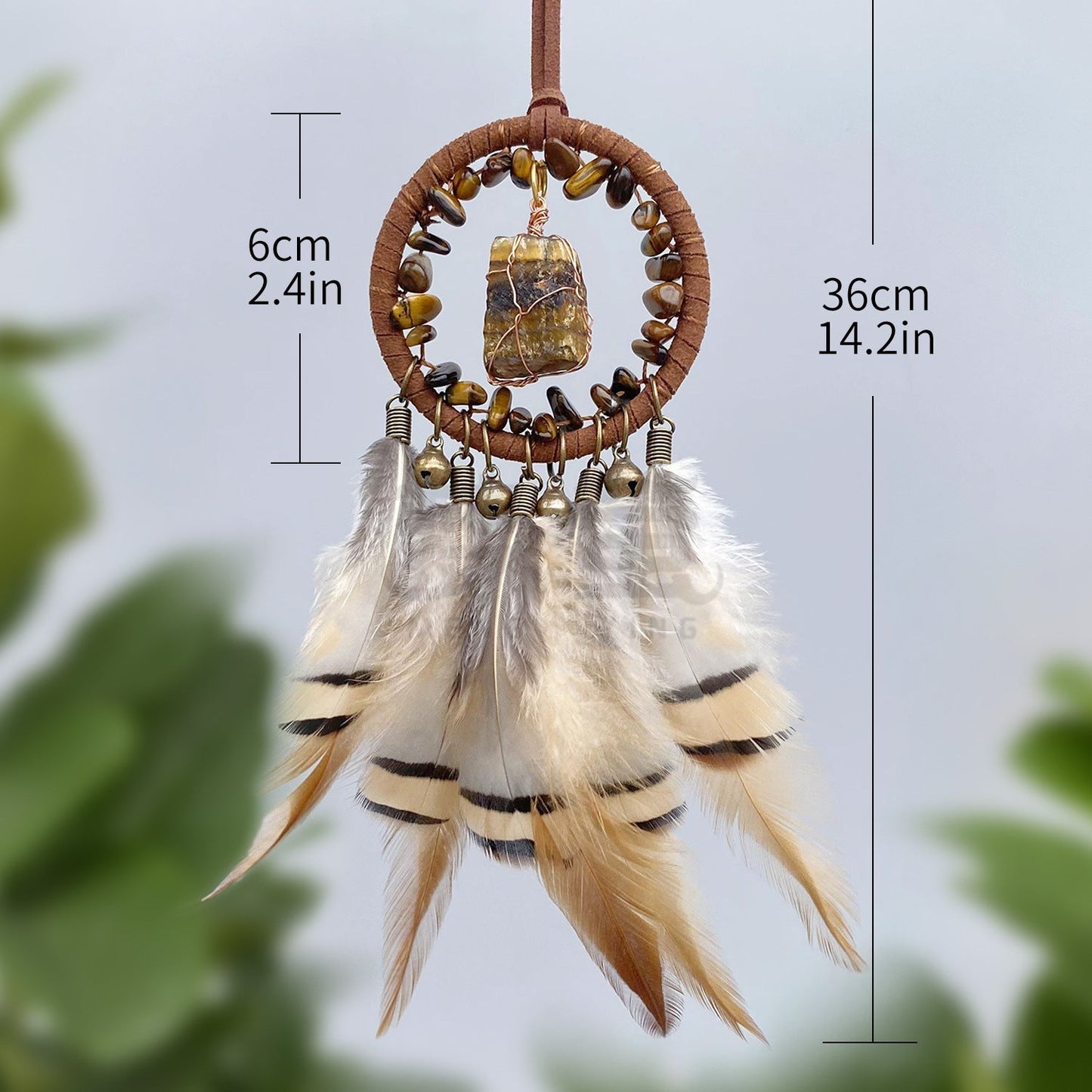 Vintage Style Crystal Stone Car Pendant