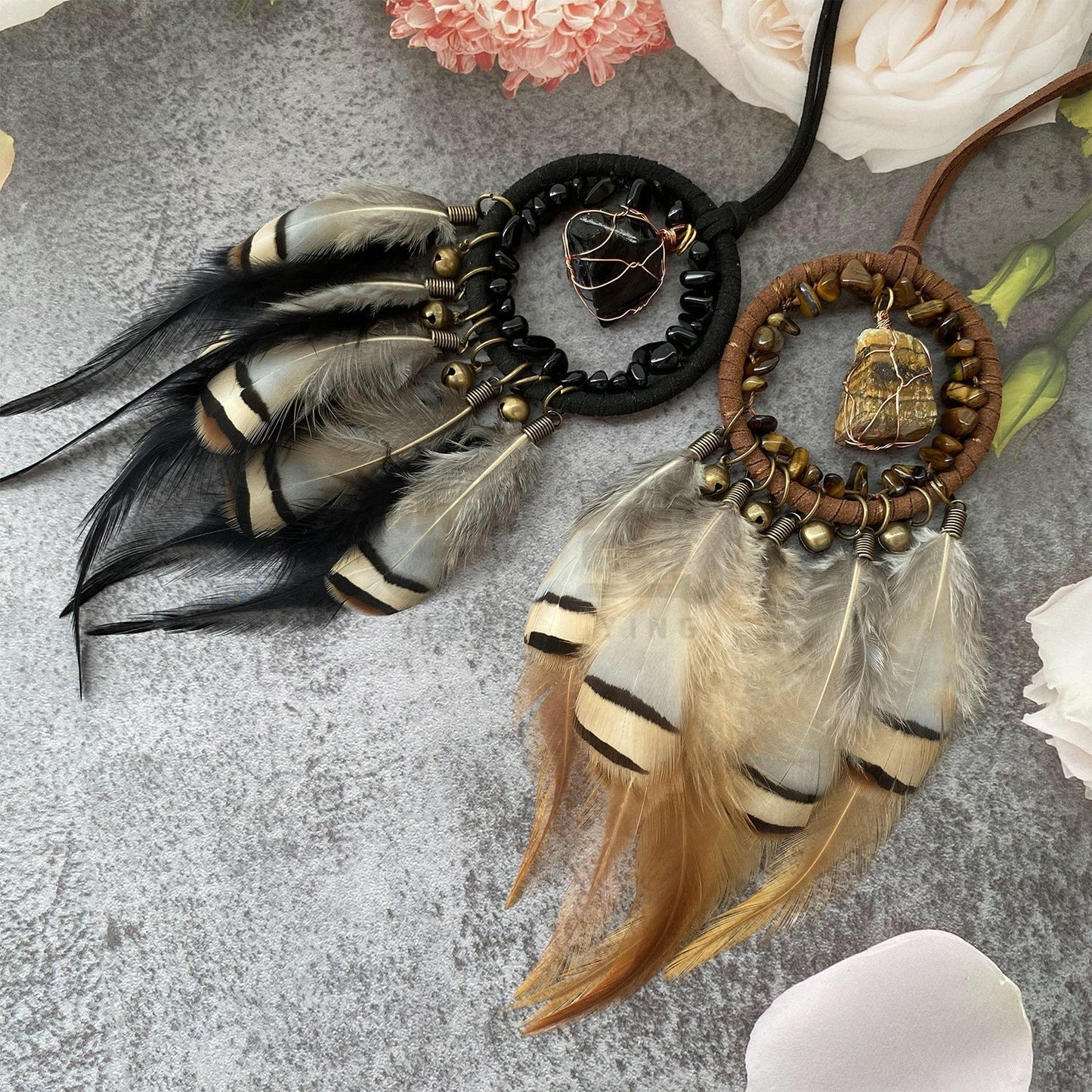Vintage Style Crystal Stone Car Pendant