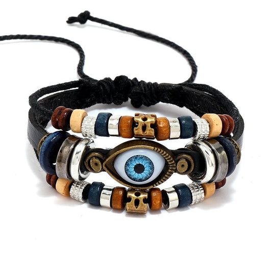 Devil's Eye Cowhide Bracelet